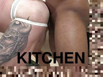 Muscle Daddy Fuck in the Kitchen