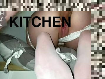 hot Polish beauty is fucked in the kitchen like a whore - HORNY POLISH COUPLE2022
