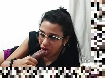 Perfect Blowjob Finished With Great Cum In Her Mouth