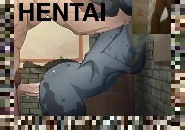 monstre, amateur, anal, maman, ejaculation-interne, anime, hentai, solo