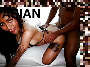 PREVIEW: TATTOOED ASIAN GETTING CREAMPIED BY BIG BLACK COCK
