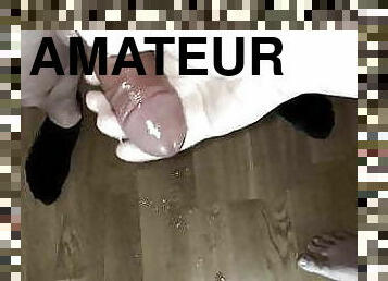 amatør, cumshot, stor-pikk, homofil, hjemmelaget, handjob, par, cum