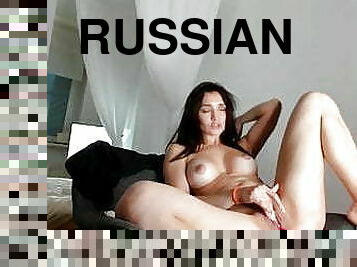 onani, fisse-pussy, russisk, webcam, dildo