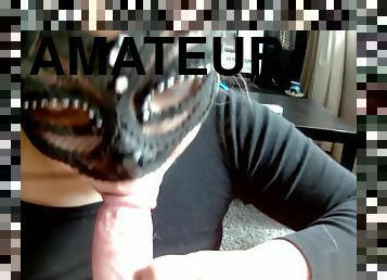 Amateur couple - sucette a la chantilly (blowjob ever)