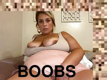 Huge boobs granny fingering her fat pussy pov cam