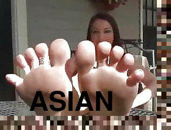 half asian feet