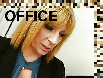 Office Super Slut Sara Jay Fucks Her Employees Hard Cock!