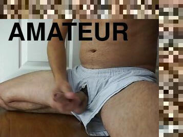 masturbation, amatör, gay, avrunkning, ensam, twink, underkläder-underwear