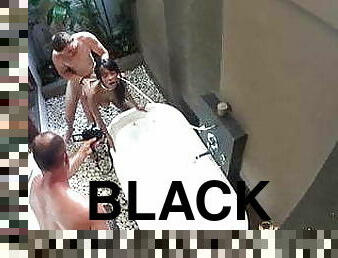 HIDDEN CAM - HOT BLACK SLUT FUCKED IN BATHTUB - BTS