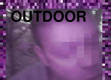 Getting sucked outdoor