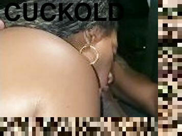 Wait for me outside cuckold, when you leave I want you to lick