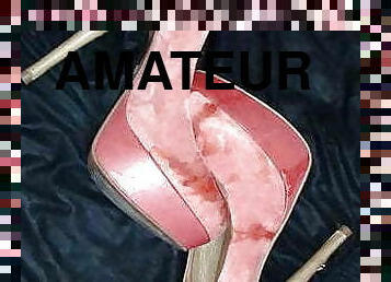 Cum on GF Suede Plateu High Heels (5. Shot)