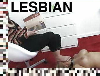 lesbo-lesbian, bdsm, orja, jalat, rakastajatar, nöyryyttäminen, dominointi, femdom