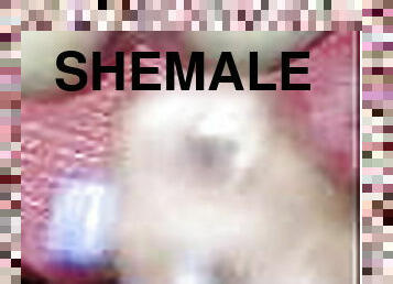 shemale, anal, sprut, sperma, vått