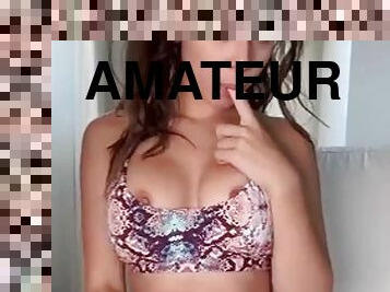 masturbation, amatör, tonåring, webbkamera, ensam, brunett
