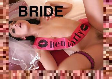 Elena May - Raven-haired Bride With Small Tits Shagged In The Ho