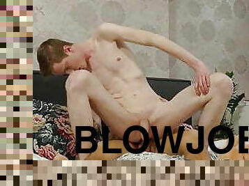Twink Mike Branco blows big dick before hard raw pounding