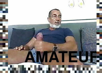 pai, masturbação, amador, pénis-grande, gay, webcam, paizinho