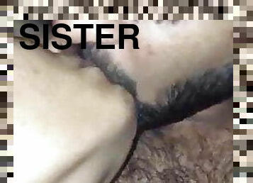 Sister is sucking brother&#039;s dick 