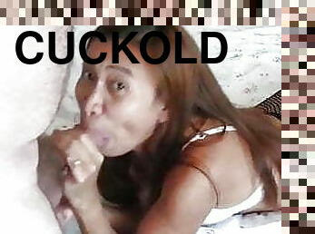 Cuckold husband videos me giving blowjob
