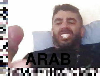 Arab guy jerk off cum