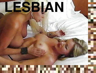 ציצי-גדול, לסבית-lesbian, צעצוע, קומפילציה, בלונדיני