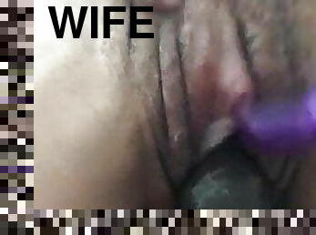 Wife with giant clit creamy pussy
