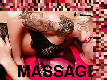 massage, rolleudvælgelse, bdsm, fødder, kyssende, blond, soveværelse, engel, fetish, tatovering