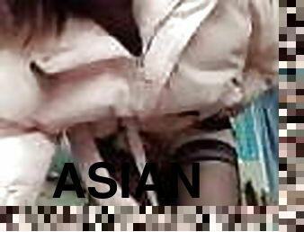 asien, pissen, schulmädchen, transsexueller, dilettant, anal-sex, blasen, junge, paar, ladyboy