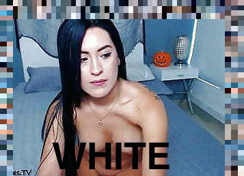 White lingerie on cam 