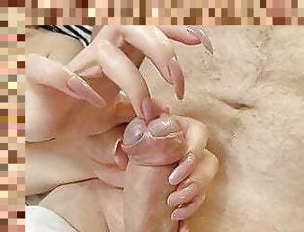 Nude nails peehole insertion and play 2