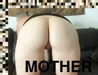 amatör, anal, mamma, creampie, sprut, mor