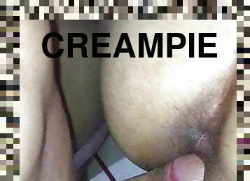 rumpe, store-pupper, doggy, hardcore, creampie, knulling-fucking, naturlig, bikini, cowgirl, ydmykelse