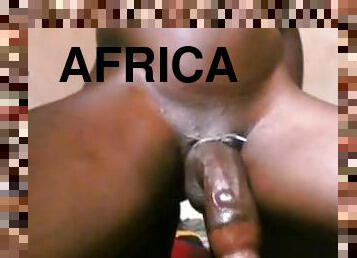 SOLO MALE )) AFRICAN AMATEUR CURVED COCK SQUEEZING THE JUICE OUT ????????????????????