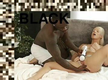 BLACK4K A huge black boner is exactly what the elegant blonde needs