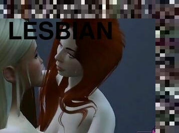 I Slam My Lesbian Girlfriend Against The Closet - Sexual Hot Animations