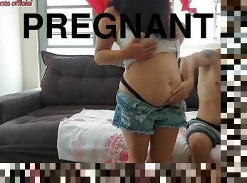 stepfather, after getting his stepdaughter pregnant, fucks her ass during pregnancy
