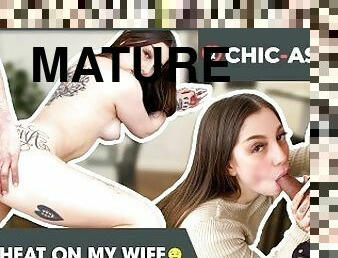 tricherie, femme, amateur, mature, fellation, ejaculation-sur-le-corps, ados, latina, mari, ejaculation