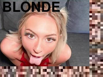 Hot Blonde Chloe Temple POV Face Fuck & Pussy Pounding