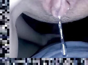 Very Wet Pussy  Dripping Pussy Juice & Precum  Full Scene With Cum Inside