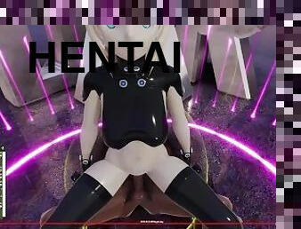 anime, hentai, 3d, lehmityttö