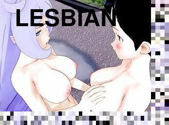 malaking-suso, labasan, pagtalsik, baguhan, tomboy-lesbian, anime, hentai, 3d, suso, puwet-butt