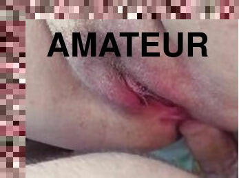 Amateur fat ass milf with hairy pussy closeup anal