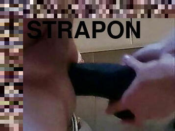 strapon, amatør, anal, legetøj, tysk, slave, europæisk, euro, dildo, biseksuel