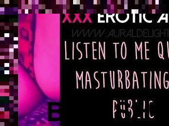 British Chick Masturbating Quietly On Public Train With Vibrator [XXX Erotic ASMR Audio Only]