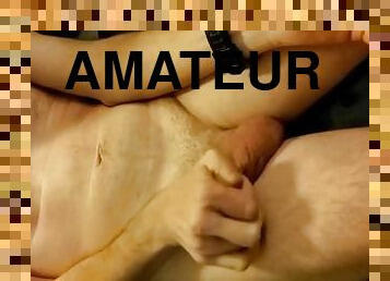 masturbation, amatör, vacker, muskulös, kuk