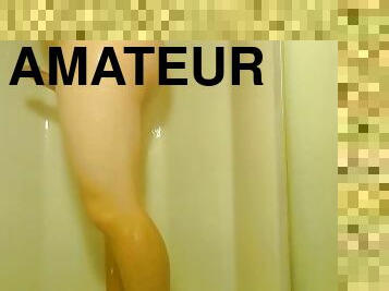 baignade, masturbation, pisser, giclée, amateur, ejaculation, douche, solo, sous-vêtements