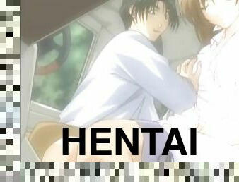 Romantic Anime Sex In The Car Cute Teen Rides A Cock