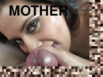 Mother I´d Like To Fuck Blows Chopper - Darkhaired Babe