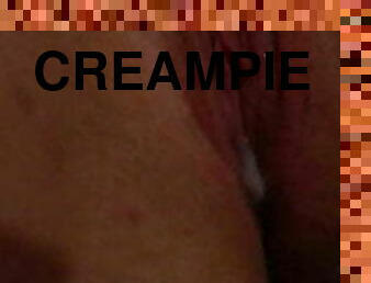 CLOSE UP PUSSY CREAMPIE ( I REALLY LOVE TO GET CREAMPIE)